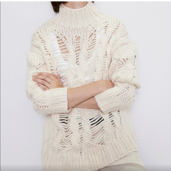Zara open work chunky knit - Picture 2 of 3